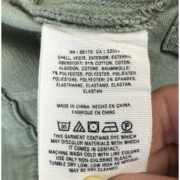 Pilcro Anthropologie Womens High Rise Flare Jeans Sage Green 27 4 Boho Coastal - Picture 6 of 9